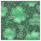 Kleeblätter und Wirbel-ID289 Stoff (Nahaufnahme)