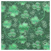 Kleeblätter und Wirbel-ID289 Stoff (Muster)