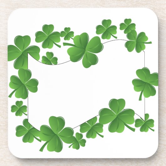 Kleeblätter Untersetzer (Vorderseite)