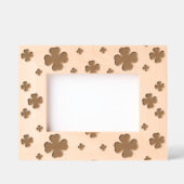 Kleeblätter, vier Leaf-Wolken Geätzte Rahmen (Vorderseite)