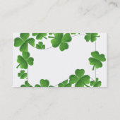 Kleeblätter Visitenkarte (Rückseite)