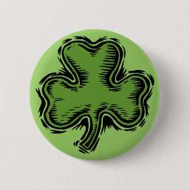 Kleeblätter von Irland-Knopf Button