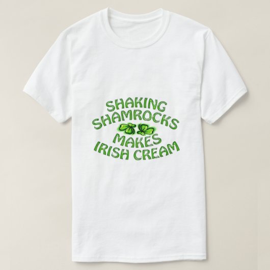 Kleeblätter warnen St. Patricks Day Spaß T-Shirt (Design vorne)