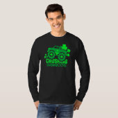 Kleeblätter zerkleinern Monster Truck Boys Irish S T-Shirt (Vorne ganz)