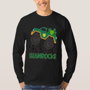 Kleeblätter zerkleinern Monster Truck St Patricks  T-Shirt