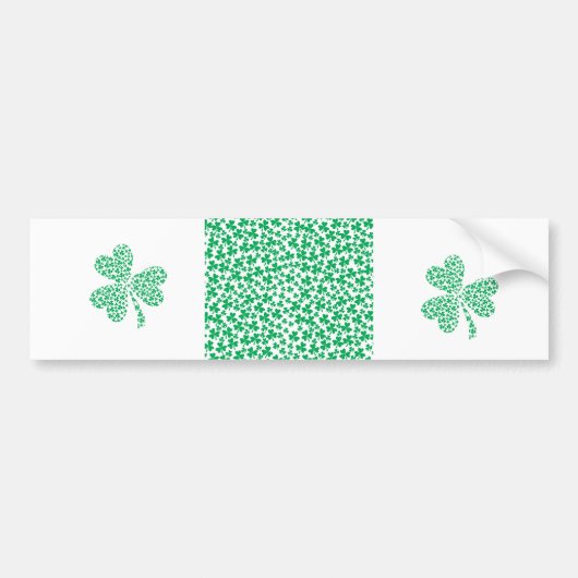 Kleeblätter zum St. Patrick's Day Autoaufkleber (Vorne)