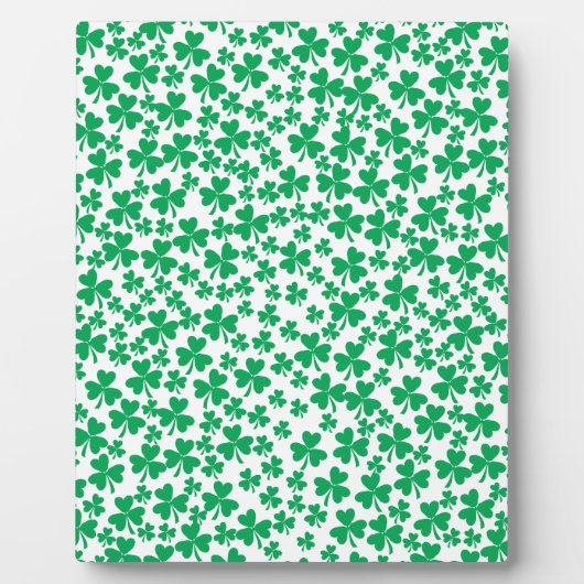Kleeblätter zum St. Patrick's Day Fotoplatte (Vorderseite)
