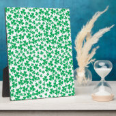 Kleeblätter zum St. Patrick's Day Fotoplatte (Seite)