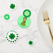 Kleeblätter zum St. Patrick's Day & Niedlich Lepre Konfetti (Gruppe)