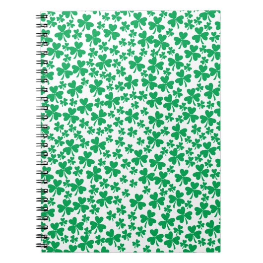 Kleeblätter zum St. Patrick's Day Notizblock (Vorderseite)