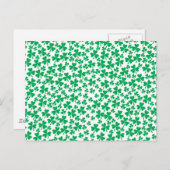 Kleeblätter zum St. Patrick's Day Postkarte (Vorne/Hinten)