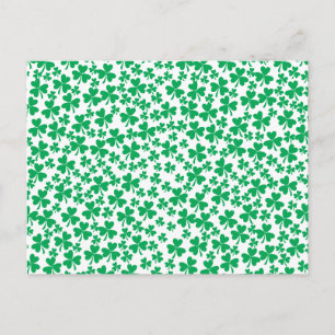 Kleeblätter zum St. Patrick's Day Postkarte