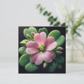 Kleeblattfarben und grüne Oxalis-Karte (Stehend Vorderseite)