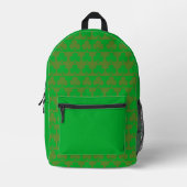 Kleeblattmuster Bedruckter Rucksack (Vorderseite)