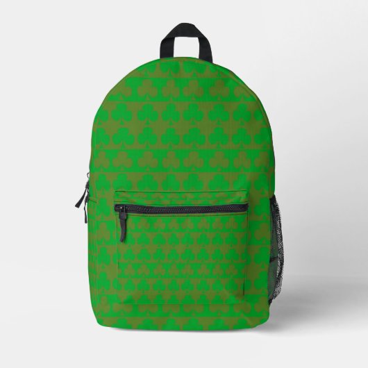 Kleeblattmuster Bedruckter Rucksack (Vorderseite)