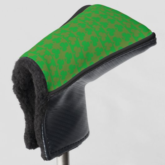 Kleeblattmuster Golf Headcover (3/4 Vorderseite)