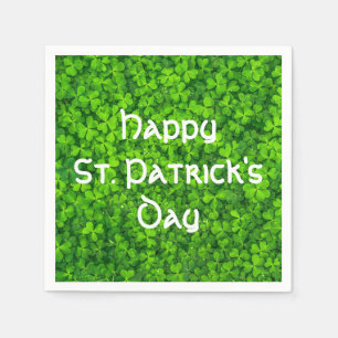 Kleeblatts Clover Blätter St. Patrick's Day Party Serviette