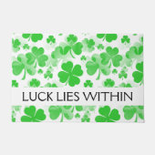 Kleeblatts / Clover Tattoos pattern + Ihre Ideen Fußmatte (Vorderseite)