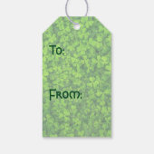 Kleeblatts Clover Verlasse St. Patrick's Day Gebur Geschenkanhänger (Rückseite)