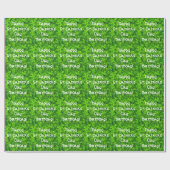 Kleeblatts Clover Verlasse St. Patrick's Day Gebur Geschenkpapier (Flach)