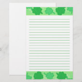 Kleeblatts Collage Lined Stationery Briefpapier (Vorne/Hinten)