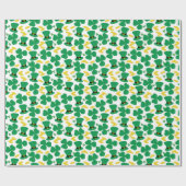Kleeblatts Gold Coins Leprechaun-Hutmuster Geschenkpapier (Flach)