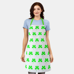 Kleeblatts Green St. Patricks All-over Print-Schür Schürze