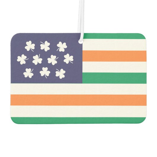 Kleeblatts Irish American Flag Fusion Autolufterfrischer (Rückseite)