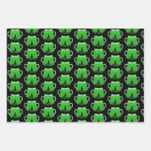 Kleeblatts Irish Clover Green Beer Cheers Geschenkpapier Set (Vorderseite 3)