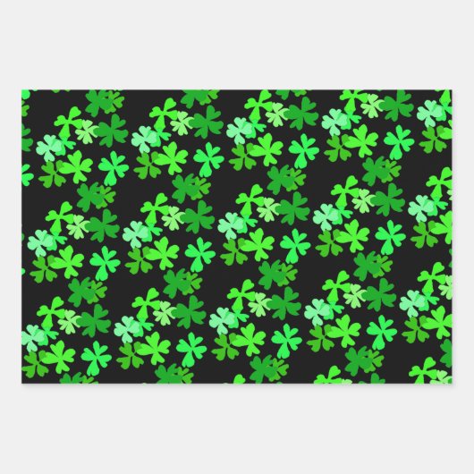 Kleeblatts Irish Clover Green Beer Cheers Geschenkpapier Set (Vorderseite 2)