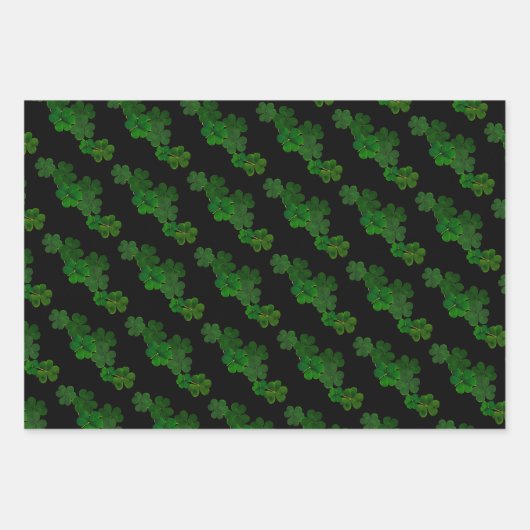 Kleeblatts Irish Clover Green Beer Cheers Geschenkpapier Set (Vorderseite)