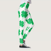 Kleeblatts Irish Green St Patricks Day White Leggings (Rechts)