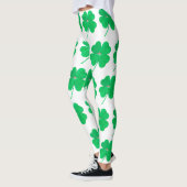 Kleeblatts Irish Green St Patricks Day White Leggings (Links)