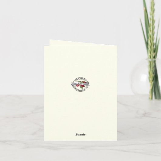 Kleeblatts Katholische Irish Celtic Cross Beileid Dankeskarte (Rückseite)