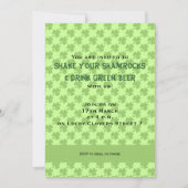 Kleeblatts Polka dots St. Patrick's Day Einladung (Vorderseite)
