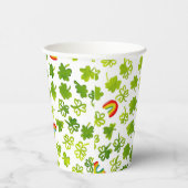 Kleeblatts Rainbows Watercolor Irland St PATRICKS Pappbecher (Rechts)