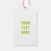 Kleeblatts Rainbows Watercolor ST PATRICKS DAY Geschenkanhänger (Rückseite)