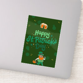 "Kleeblatts & Shenanigans: Ein St. Patrick's Day Aufkleber