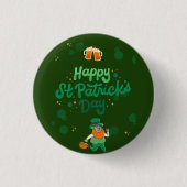 "Kleeblatts & Shenanigans: Ein St. Patrick's Day Button (Vorderseite)