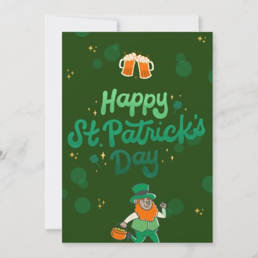 "Kleeblatts & Shenanigans: Ein St. Patrick's Day Einladung (Rückseite)