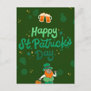 "Kleeblatts & Shenanigans: Ein St. Patrick's Day Feiertagspostkarte