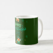 "Kleeblatts & Shenanigans: Ein St. Patrick's Day Kaffeetasse (VorderseiteRechts)