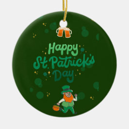 "Kleeblatts & Shenanigans: Ein St. Patrick's Day Keramik Ornament