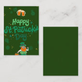 "Kleeblatts & Shenanigans: Ein St. Patrick's Day Mitteilungskarte (Vorne/Hinten)