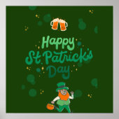 "Kleeblatts & Shenanigans: Ein St. Patrick's Day Poster (Vorne)