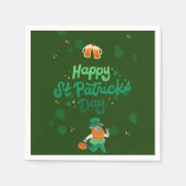 "Kleeblatts & Shenanigans: Ein St. Patrick's Day Serviette (Vorderseite)