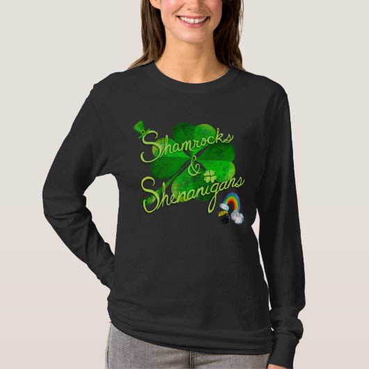 Kleeblatts & Shenanigans Long Sleeve T-Shirt (Vorderseite)