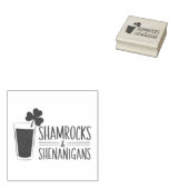 Kleeblatts & Shenanigans: St. Patrick's Day Design Gummistempel (Stempel)