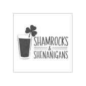 Kleeblatts & Shenanigans: St. Patrick's Day Design Gummistempel (Prägung)