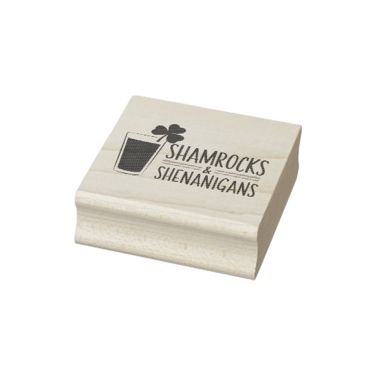 Kleeblatts & Shenanigans: St. Patrick's Day Design Gummistempel (Stempel)